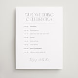 "Our Wedding" - Schedule Signs in Porcelain by Eric Clegg - Front