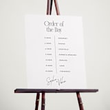 "Simply Us" - Schedule Signs in Chiffon by Hudson meet Rose - In Use