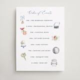"Wedding icons" - Schedule Signs in Classic by Sarah Knight - Front