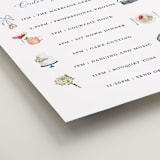 "Wedding icons" - Schedule Signs in Classic by Sarah Knight - Detail