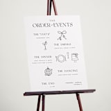 "The One 2" - Schedule Signs in Onyx by Zani van Zyl - In Use