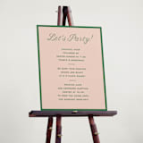 "cotillion" - Schedule Signs in Peach by Megan Davis - In Use