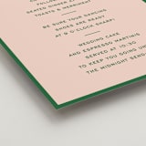 "cotillion" - Schedule Signs in Peach by Megan Davis - Detail