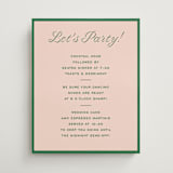 "cotillion" - Schedule Signs in Peach by Megan Davis - Front