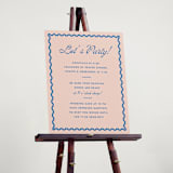 "Party" - Schedule Signs in Paloma by Megan Davis - In Use