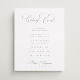 "Chic Script" - Schedule Signs in Garden by Kelly Schmidt - Front