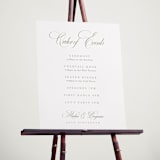 "Chic Script" - Schedule Signs in Garden by Kelly Schmidt - In Use