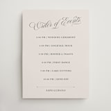 "Mirin" - Schedule Signs in Linen by Kate Ahn - Front