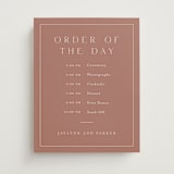 "Warm affection" - Schedule Signs in Dusty Rose by Stacey Meacham - Front