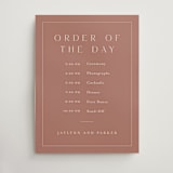 "Warm affection" - Schedule Signs in Dusty Rose by Stacey Meacham - Front