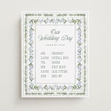 "Vintage Sketched" - Schedule Signs in Wisteria by Jenna Holcomb - Front