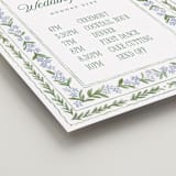 "Vintage Sketched" - Schedule Signs in Wisteria by Jenna Holcomb - Detail