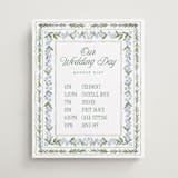 "Vintage Sketched" - Schedule Signs in Wisteria by Jenna Holcomb - Front