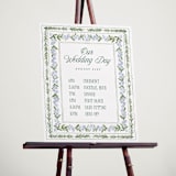 "Vintage Sketched" - Schedule Signs in Wisteria by Jenna Holcomb - In Use