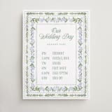 "Vintage Sketched" - Schedule Signs in Wisteria by Jenna Holcomb - Front