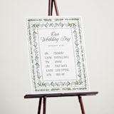 "Vintage Sketched" - Schedule Signs in Wisteria by Jenna Holcomb - In Use