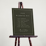 "refined" - Schedule Signs in Olive by Nicole Walsh - In Use
