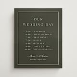 "refined" - Schedule Signs in Olive by Nicole Walsh - Front