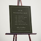 "refined" - Schedule Signs in Olive by Nicole Walsh - In Use