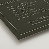 "refined" - Schedule Signs in Olive by Nicole Walsh - Detail