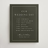 "refined" - Schedule Signs in Olive by Nicole Walsh - Front