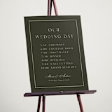 "refined" - Schedule Signs in Olive by Nicole Walsh - In Use