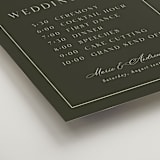 "refined" - Schedule Signs in Olive by Nicole Walsh - Detail