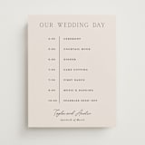 "In Love" - Schedule Signs in Linen by Vanessa Doyle - Front