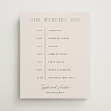 "In Love" - Schedule Signs in Linen by Vanessa Doyle - Front