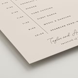 "In Love" - Schedule Signs in Linen by Vanessa Doyle - Detail
