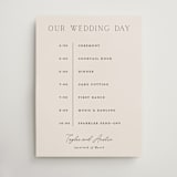"In Love" - Schedule Signs in Linen by Vanessa Doyle - Front