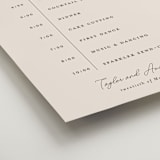 "In Love" - Schedule Signs in Linen by Vanessa Doyle - Detail
