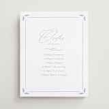 "Ocean Dreams" - Schedule Signs in Pale Cerulean by Sabrin Deirani - Front