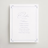 "Ocean Dreams" - Schedule Signs in Pale Cerulean by Sabrin Deirani - Front