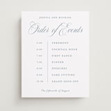 "Empire" - Schedule Signs in Dusty Blue by Jennifer Postorino - Front