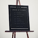 "Luster" - Schedule Signs in Ocean by Stacey Meacham - In Use