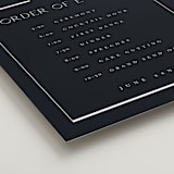 "Luster" - Schedule Signs in Ocean by Stacey Meacham - Detail