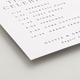 "Classy Type" - Schedule Signs in Lily by Hooray Creative - Detail