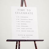 "Classy Type" - Schedule Signs in Lily by Hooray Creative - In Use