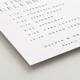 "Classy Type" - Schedule Signs in Lily by Hooray Creative - Detail