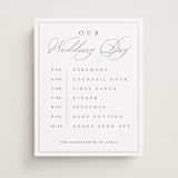 "Overlapping" - Schedule Signs in Cotton by Amy Kross - Front