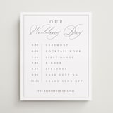 "Overlapping" - Schedule Signs in Cotton by Amy Kross - Front