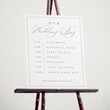 "Overlapping" - Schedule Signs in Cotton by Amy Kross - In Use