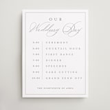"Overlapping" - Schedule Signs in Cotton by Amy Kross - Front