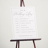 "Overlapping" - Schedule Signs in Cotton by Amy Kross - In Use