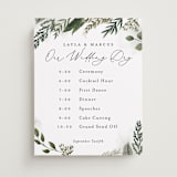 "Classic Love" - Schedule Signs in Vanilla by Susan Moyal - Front