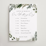 "Classic Love" - Schedule Signs in Vanilla by Susan Moyal - Front