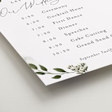 "Classic Love" - Schedule Signs in Vanilla by Susan Moyal - Detail