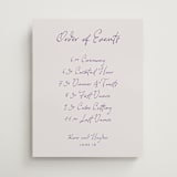 "tablescape drawing" - Schedule Signs in Hydrangea by Cass Loh - Front
