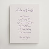 "tablescape drawing" - Schedule Signs in Hydrangea by Cass Loh - Front